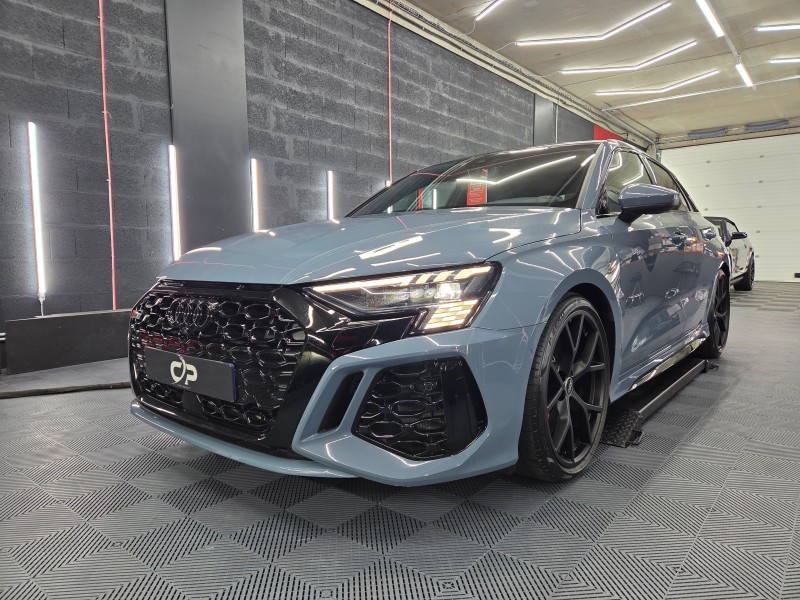 protection ceramique sur une Audi RS3 à Annecy en haute-savoie