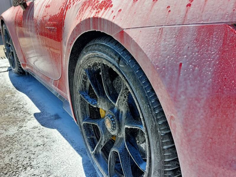 Porsche 911 turbo S - Detailing extérieur près d'Annecy en Haute-Savoie