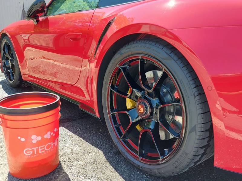 Porsche 911 turbo S - Detailing extérieur près d'Annecy en Haute-Savoie