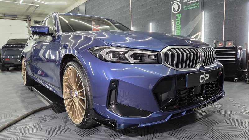 protection ceramique et ppf sur une alpina b3 gt près d'annecy en haute-savoie