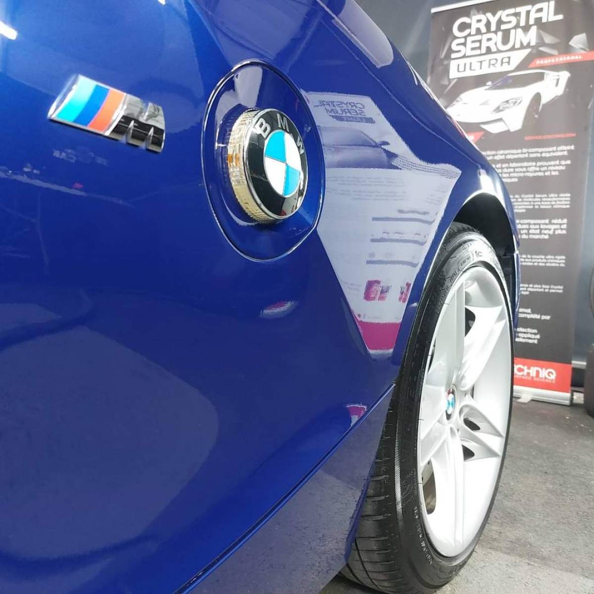 polissage d'une BMW Z4 près d'Annecy