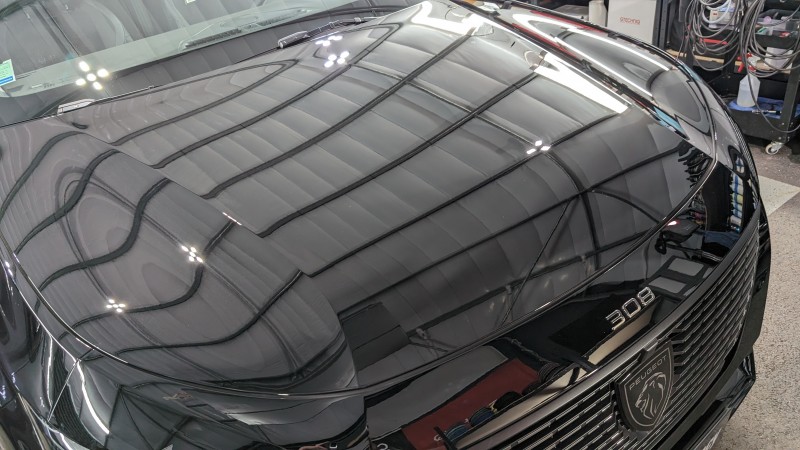 Peugeot 308 noire intense - Protection Prestige Swissvax & Gtechniq Annecy | Detailing 74