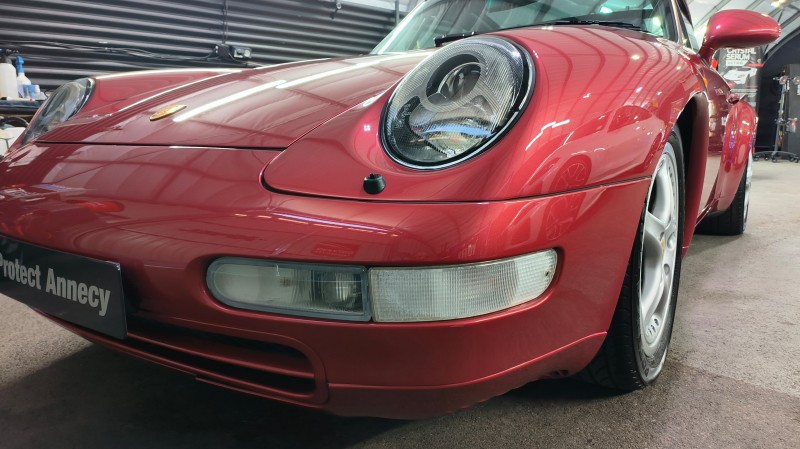 Porsche 993 Targa - detailing complet intérieur et extérieur près de Villaz en Haute-Savoie