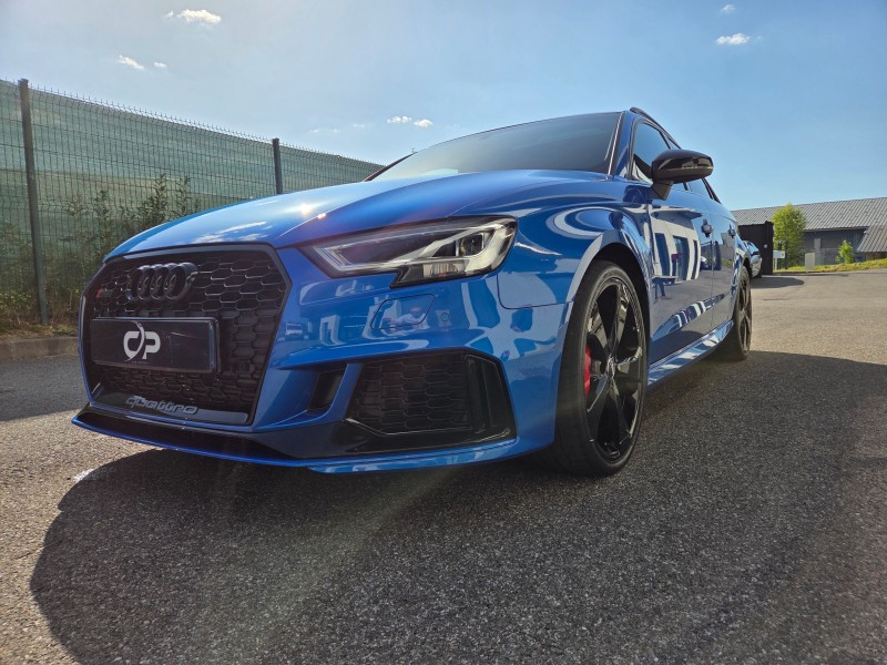 pose d'un PPF (paint protection film) complet sur une audi rs3 à annecy en haute-savoie